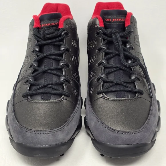Nike Air Jordan 9 Low Golf Charcoal Men Sz 10.5 Black True Red Shoes FJ5934-002